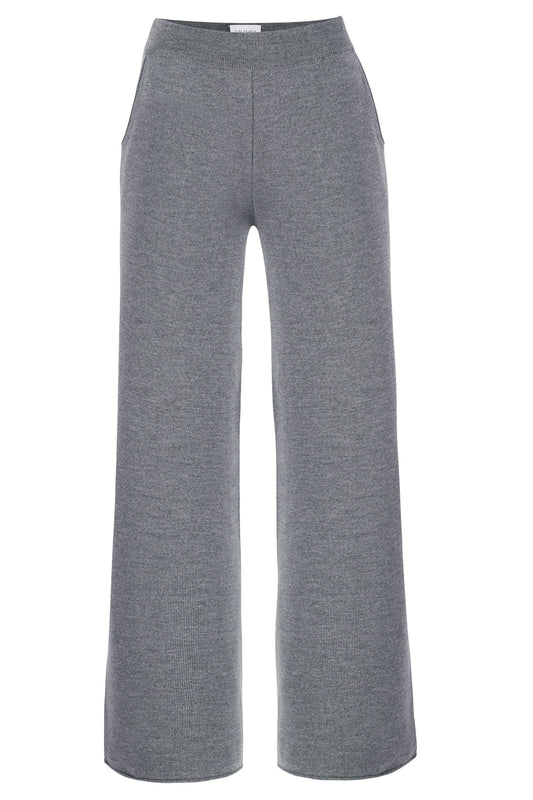 Bene 100% Merino Wide Pants Hellgrau