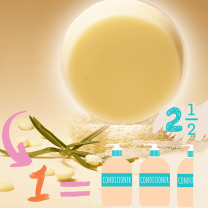 Nourishing Solid Conditioner | Silicone-Free, Long-Lasting &amp; Eco-Friendly (85g) 