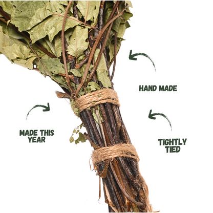 Birch Branch Bath Whisk for Traditional Sauna