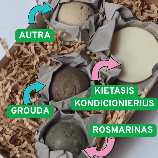 'Discovery &amp; Family' Solid Shampoo &amp; Conditioner Sample Pack | Natural Hair Care for All Ages | 120 g