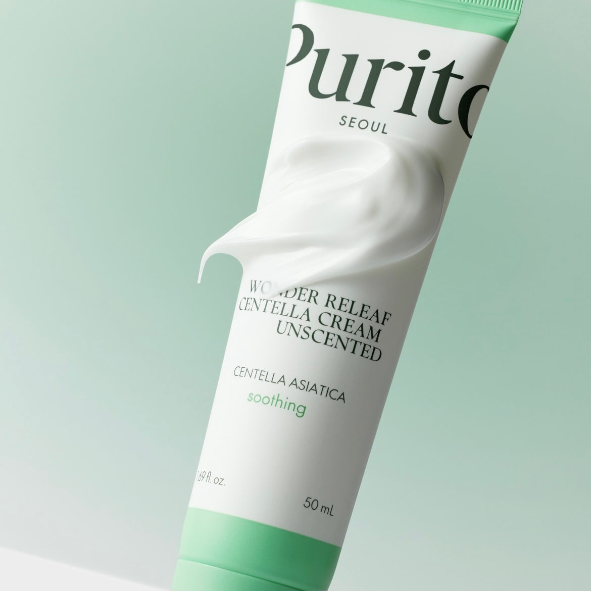 PURITO SEOUL Wonder Releaf Centella Cream Unscented – bezzapachowy krem ​​kojący z wąkrotą 50 ml