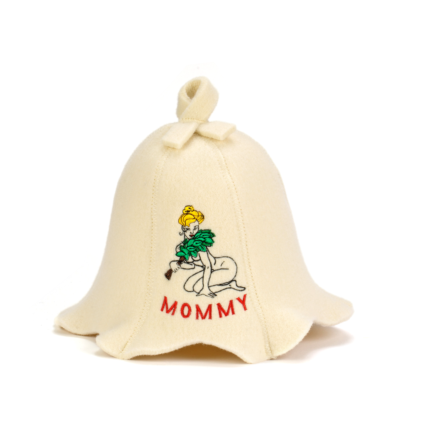 Sauna Hat ‘Sauna Mommy’ 100% Wool