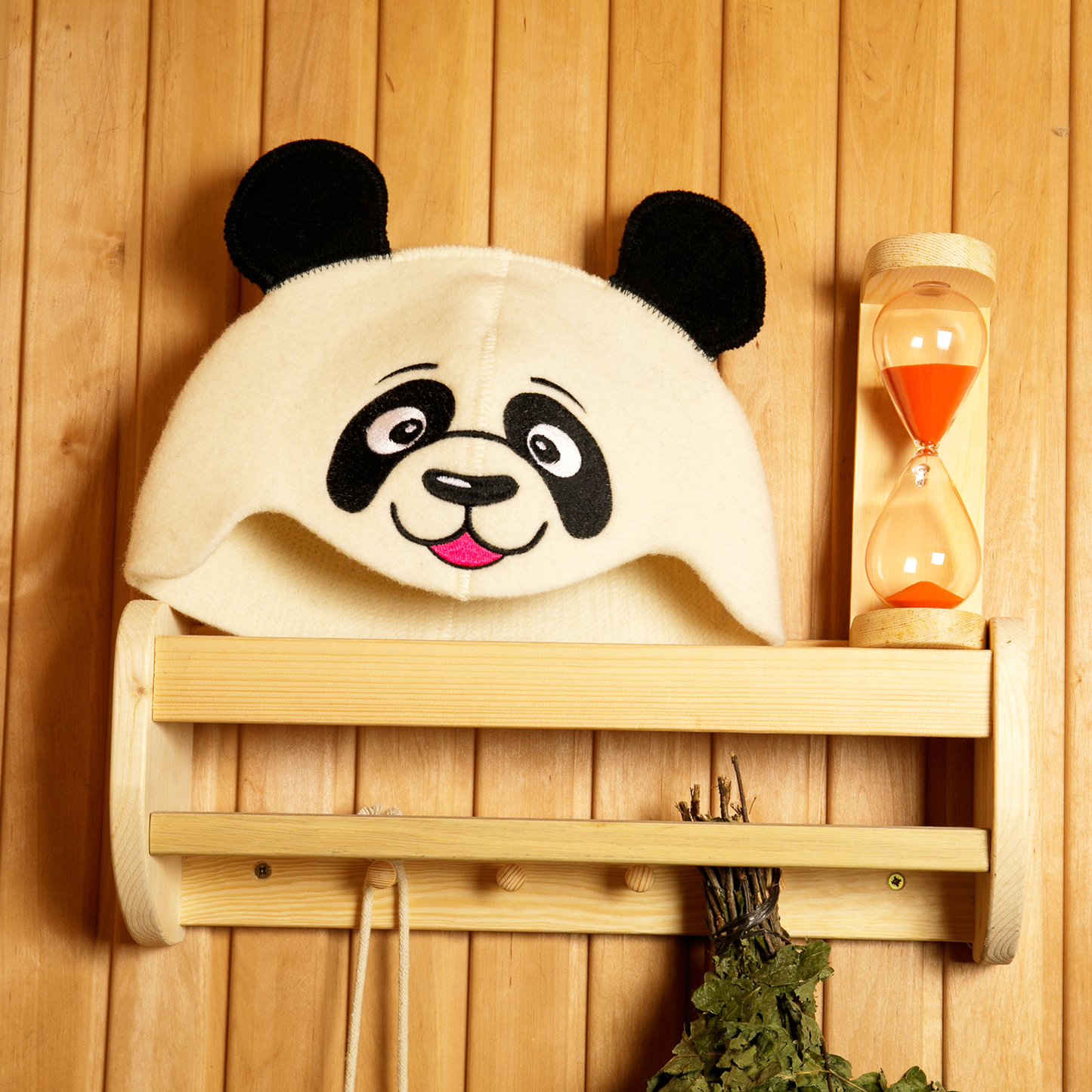 Sauna Hat ‘Panda’ 100% Wool