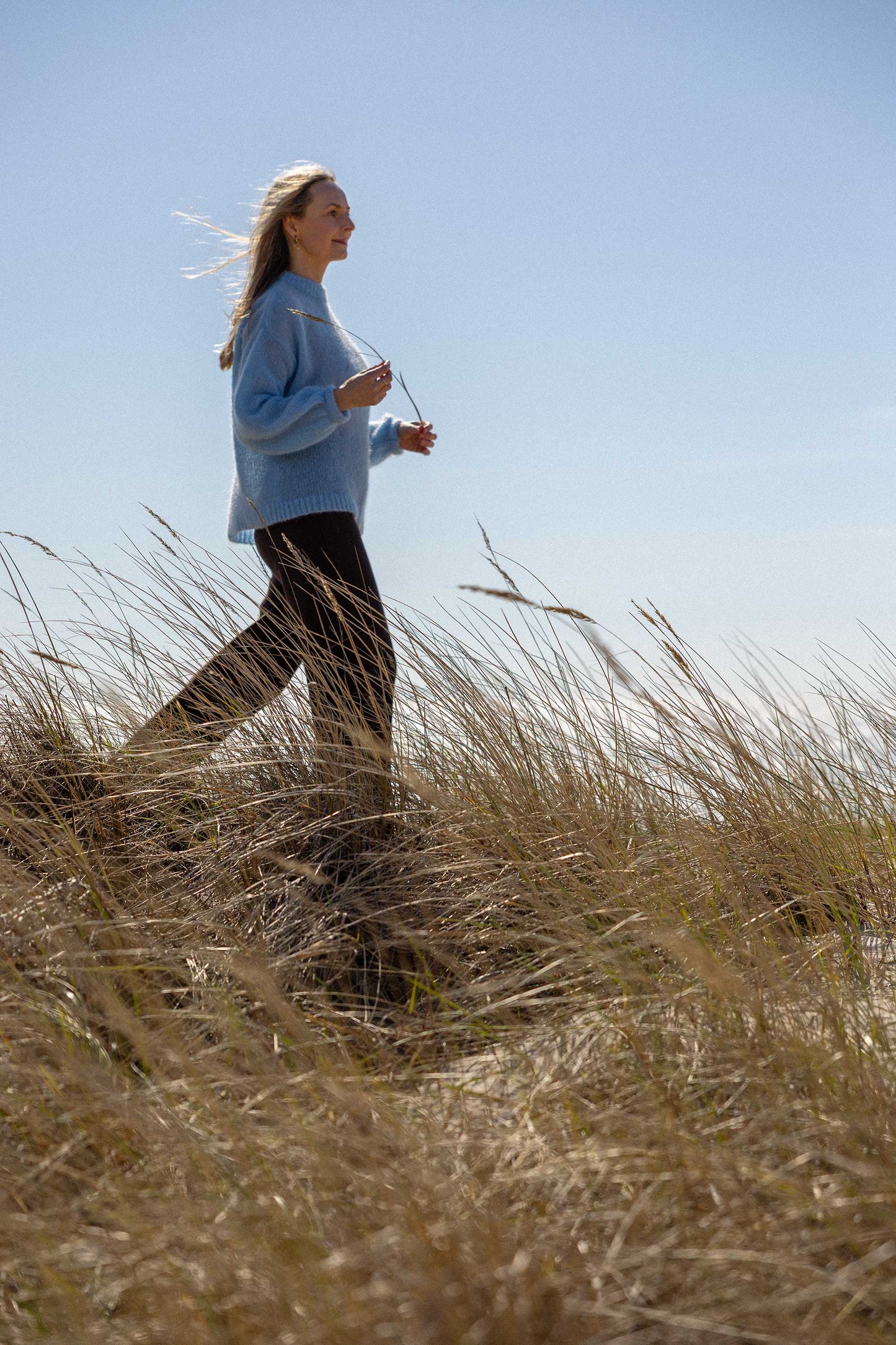 Melody Mohairpullover Himmelblau