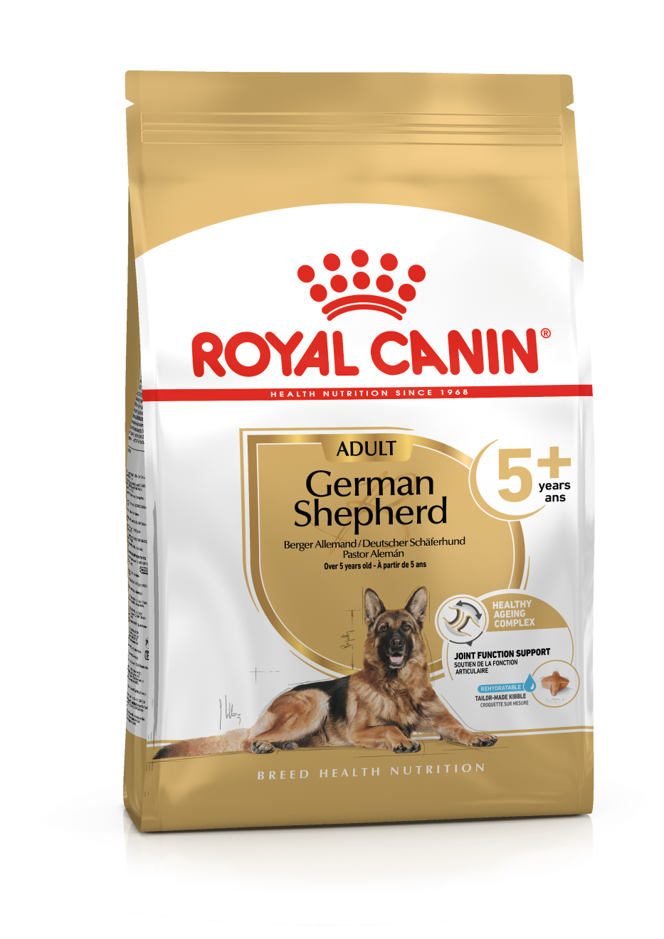 Royal Canin German Shepherd Adult 5+ šunų maistas 12 kg - specialiai subalansuotas maistas vyresnio amžiaus vokiečių aviganiniams