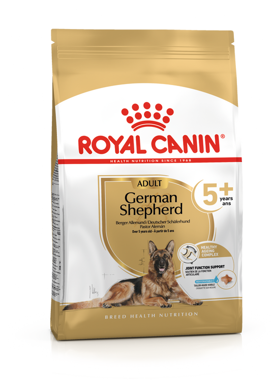 Royal Canin German Shepherd Adult 5+ šunų maistas 12 kg - specialiai subalansuotas maistas vyresnio amžiaus vokiečių aviganiniams