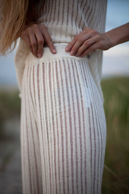 Sole and Caldo 100% Linen Co-ord White