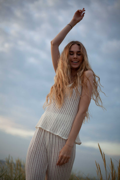 Sole and Caldo 100% Linen Co-ord White