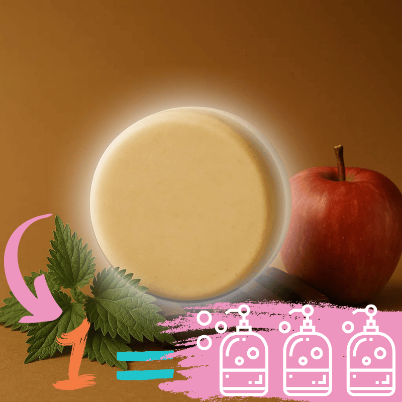 "Maluma" | Solid Shampoo with Salt Butter &amp; Rosemary. Gentle &amp; Moisturizing - 100 g