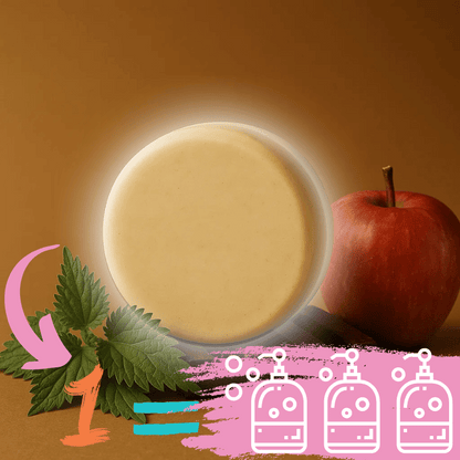 "Maluma" | Solid Shampoo with Salt Butter &amp; Rosemary. Gentle &amp; Moisturizing - 100 g