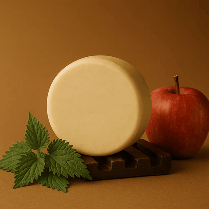 "Maluma" | Solid Shampoo with Salt Butter &amp; Rosemary. Gentle &amp; Moisturizing - 100 g