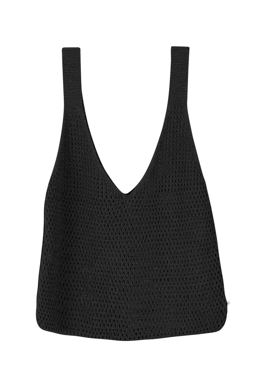 Mare 100% Leinen Sommertasche Schwarz