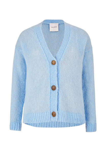 Melody Mohair-Cardigan Himmelblau 