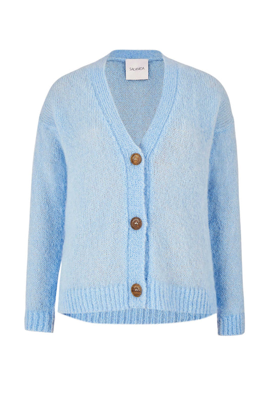 Melody Mohair-Cardigan Himmelblau 