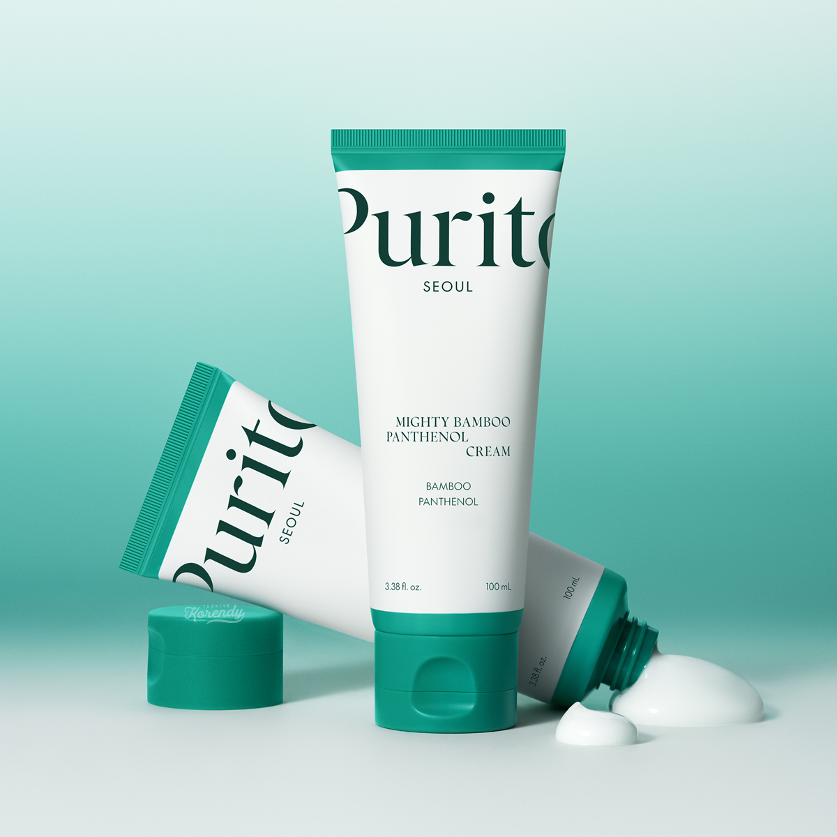 PURITO SEOUL Mighty Bamboo Panthenol Cream - Regeneruojantis Kremas su Pantenoliu ir Bambuku 100ml