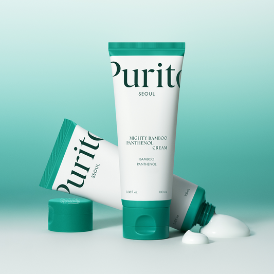 PURITO SEOUL Mighty Bamboo Panthenol Cream - Regeneruojantis Kremas su Pantenoliu ir Bambuku 100ml
