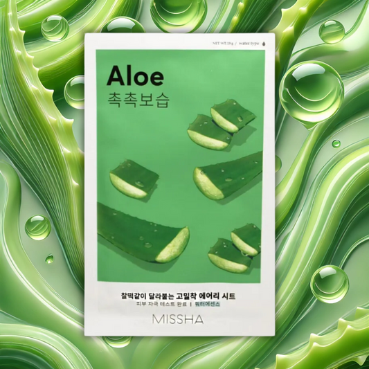 Missha AIry Fit Sheet Mask # Aloe - Lakštinė Veido Kaukė