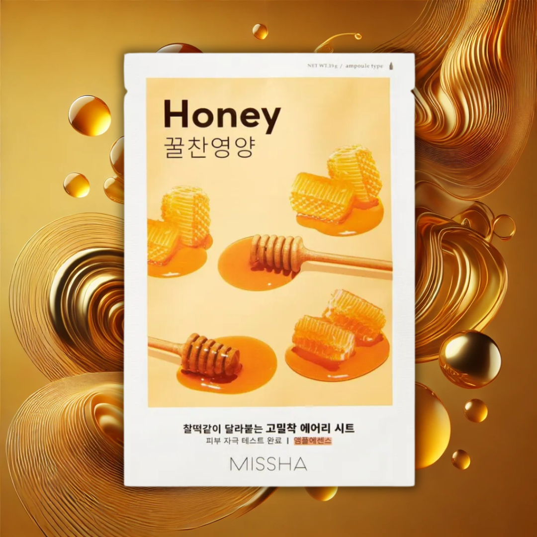 Missha AIry Fit Sheet Mask # Honey - Lakštinė Veido Kaukė