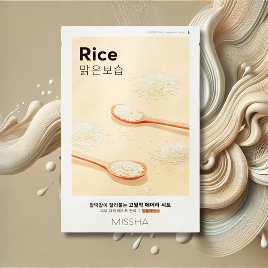 Missha AIry Fit Sheet Mask # Rice - Lakštinė Veido Kaukė
