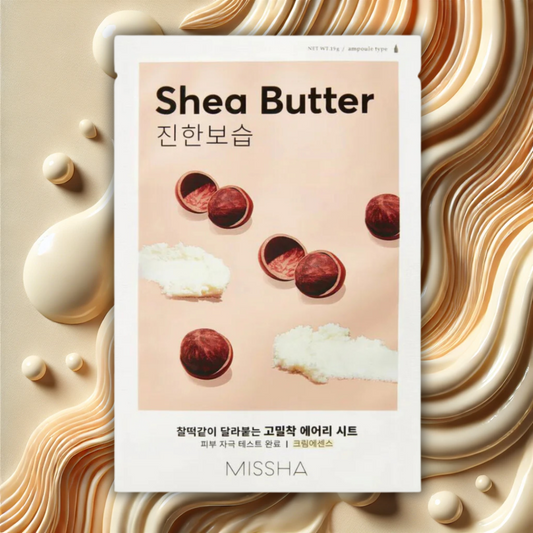 Missha AIry Fit Sheet Mask # Shea Butter - Lakštinė Veido Kaukė