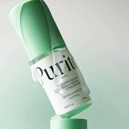 PURITO SEOUL Wonder Releaf Centella Serum Unscented - Bekvapis Veido Serumas su Centele 60ml