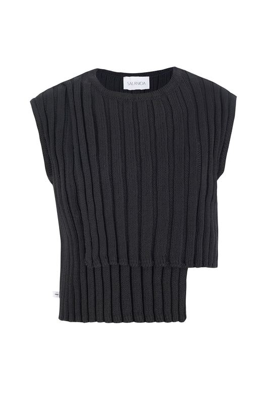 Nuovo Asymmetrisches Top Schwarz