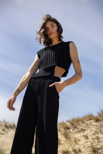 Nuovo Asymmetrisches Top Schwarz