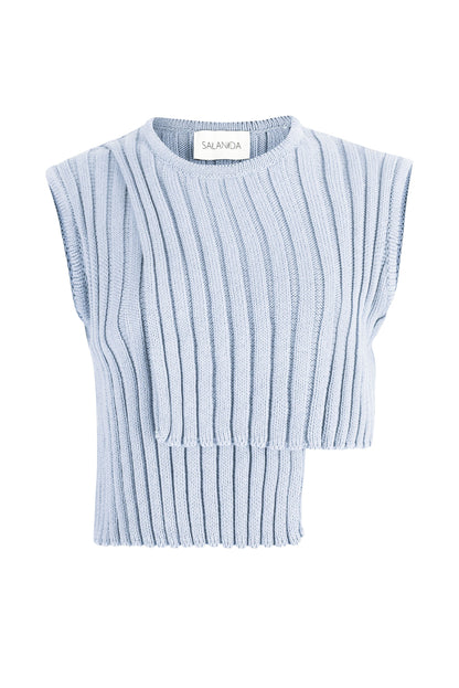 Nuovo Asymmetrisches Top Hellblau
