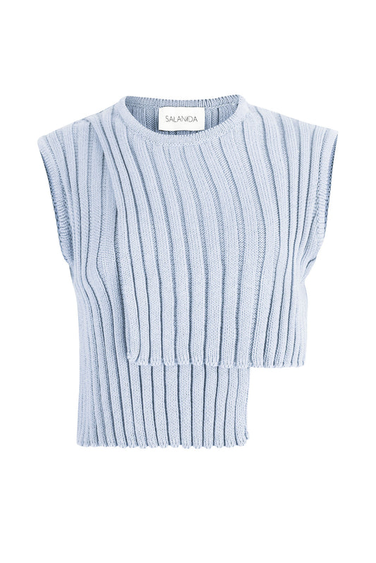 Nuovo Asymmetrisches Top Hellblau