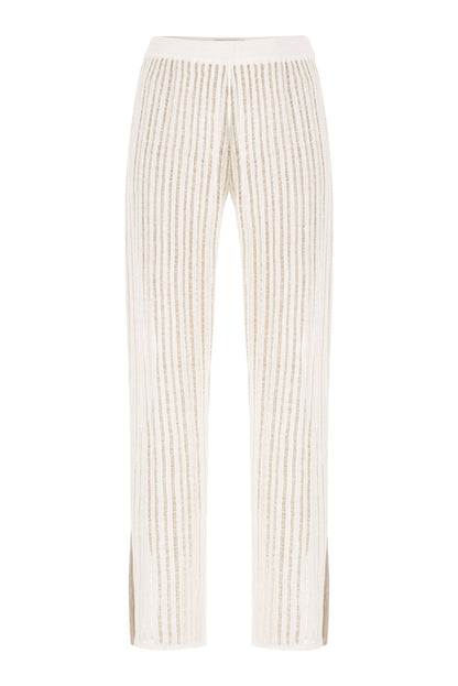 Sole 100% Linen Beach Pants White