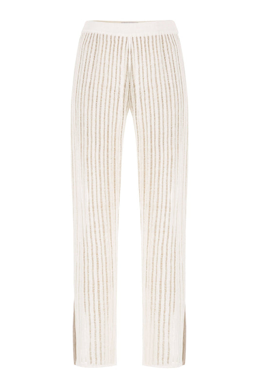 Sole 100% Linen Beach Pants White