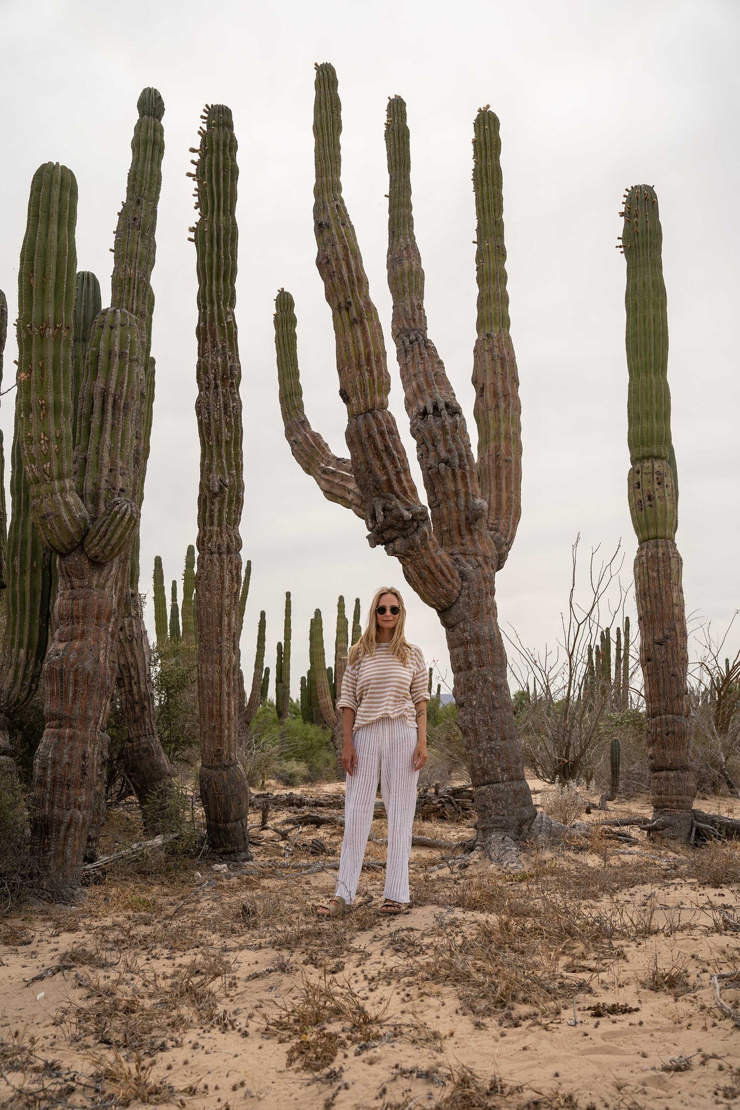 Sole 100% Linen Beach Pants White