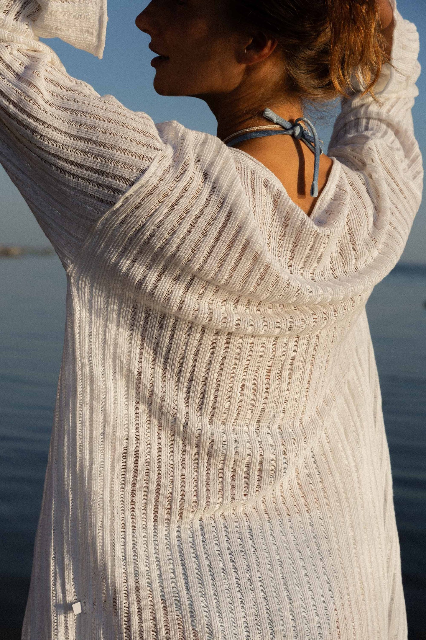 Sole 100% Linen Cardigan White