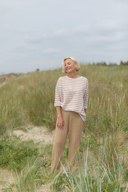 Tanto 100% Linen Long-Sleeve Top Sand *UNISEX*