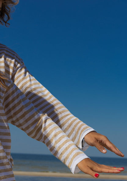 Tanto 100% Linen Long-Sleeve Top Sand *UNISEX*