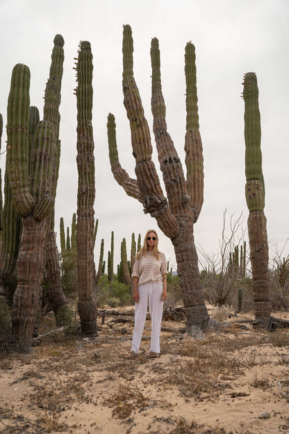 Tanto 100% Linen Long-Sleeve Top Sand *UNISEX*