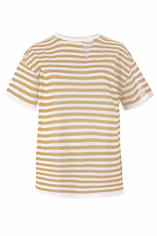 Energia 100% Leinen T-Shirt Sand *Unisex* 
