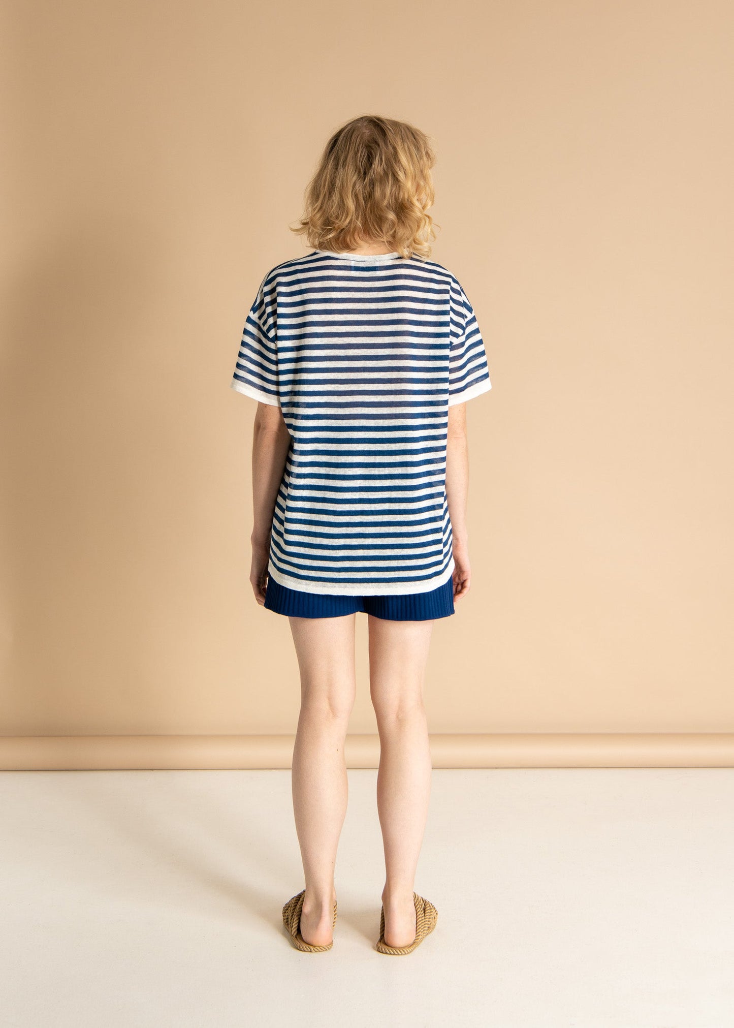 Energia 100% Linen T-shirt Navy *Unisex*