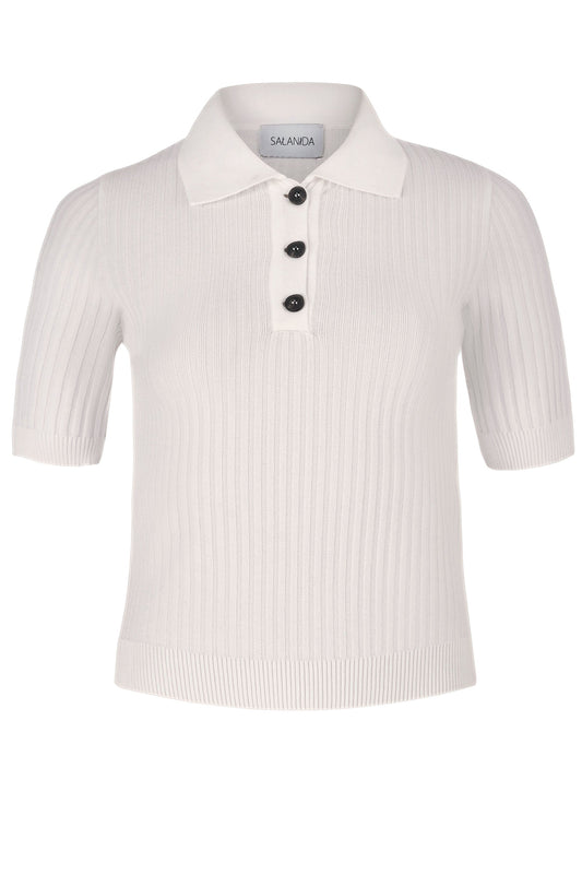 Madonna Poloshirt Weiß
