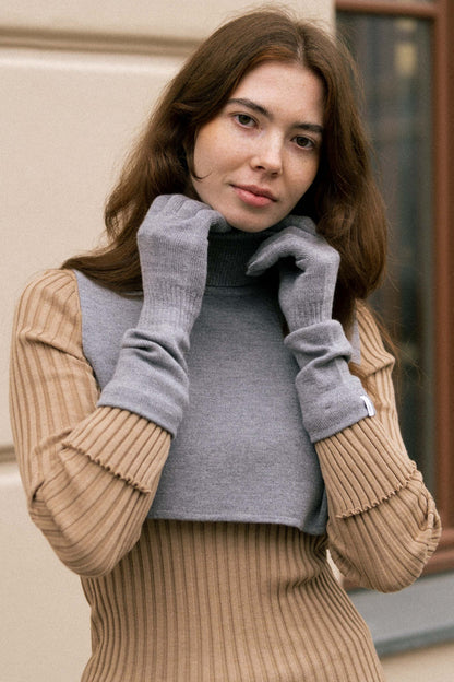 Punto & Via 100% Merino Set Light Grey
