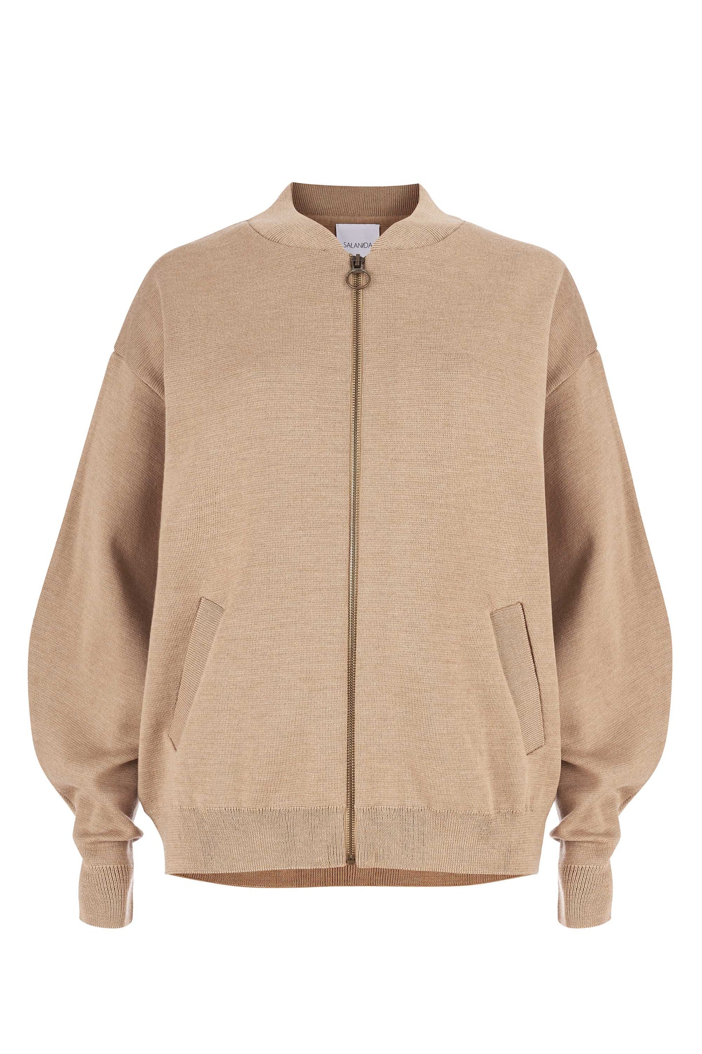Onda Bomberjacke aus 100 % Merinowolle, Beige 