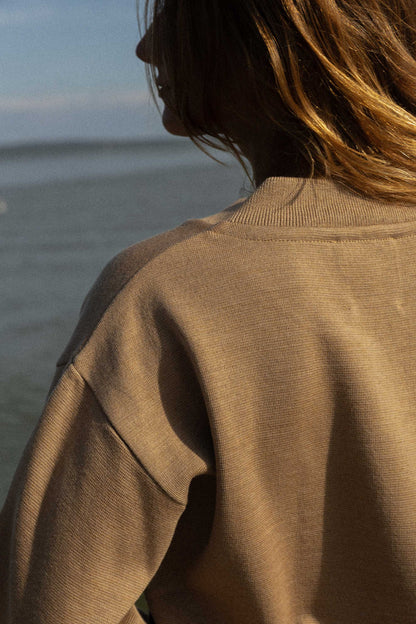 Onda Bomberjacke aus 100 % Merinowolle, Beige 