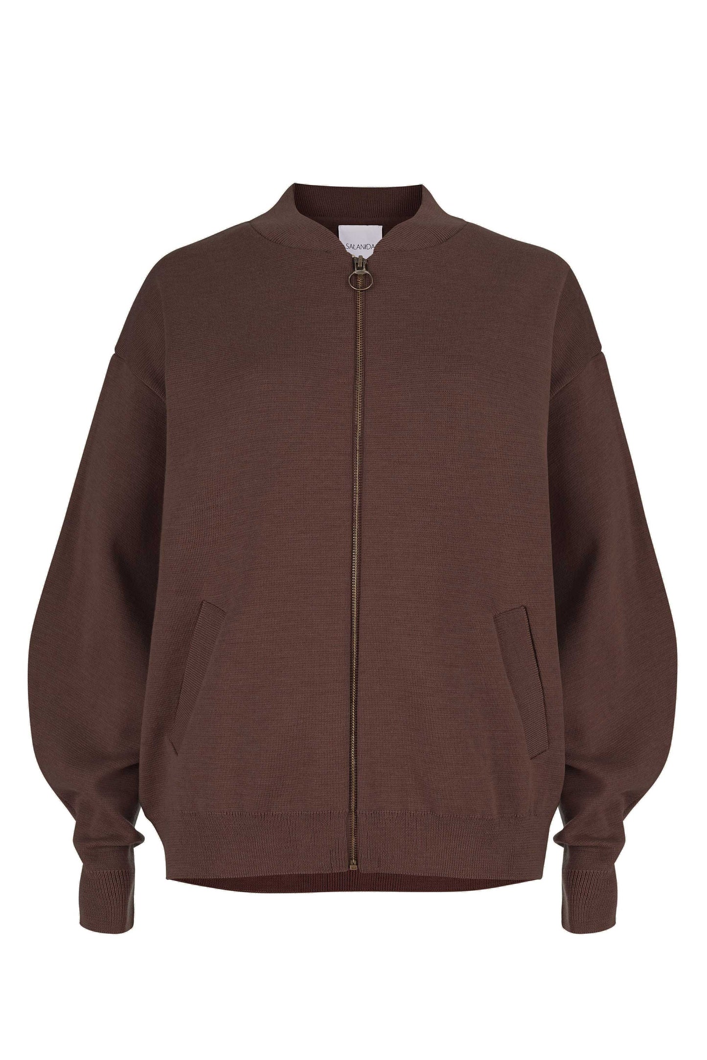 Onda Bomberjacke aus 100 % Merinowolle, Schokolade