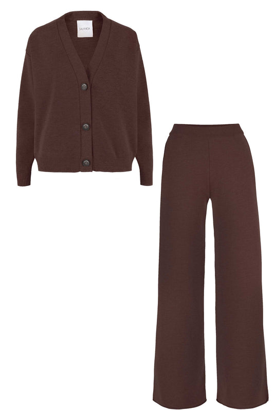 Wahrscheinlich 100 % Merino-Co-ord-Schokolade