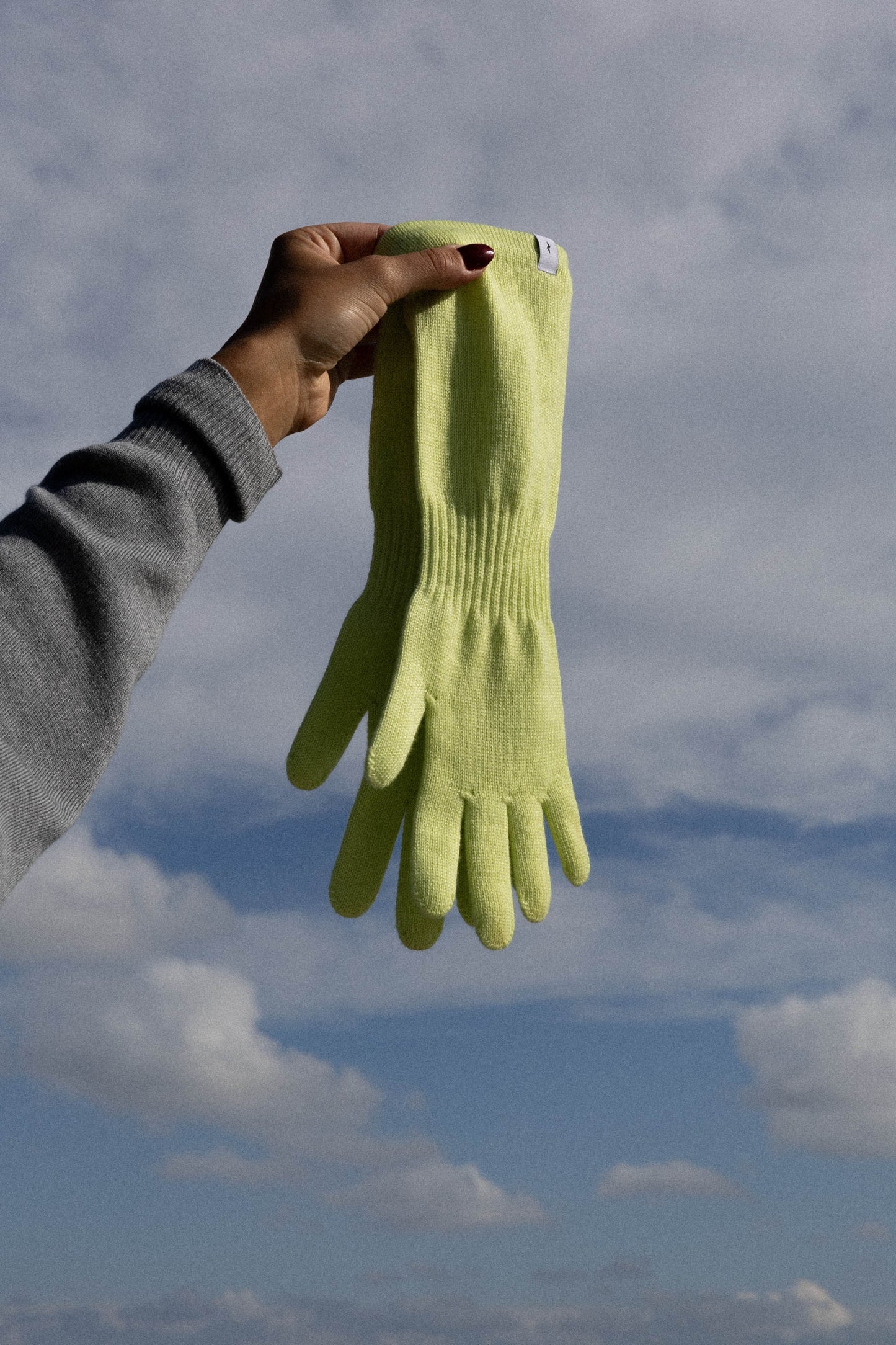 Via 100% Merino Gloves Limone