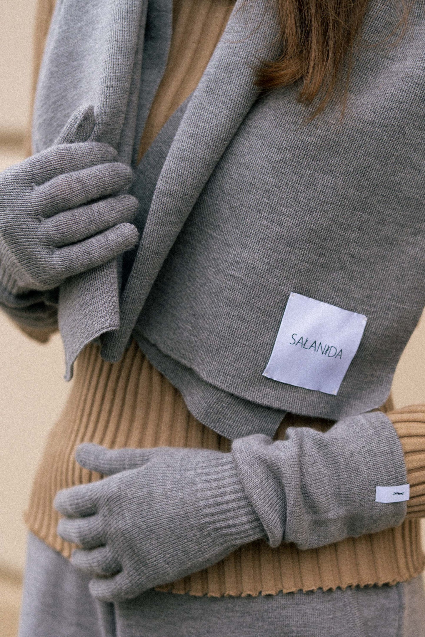Via 100% Merino Set Light Grey