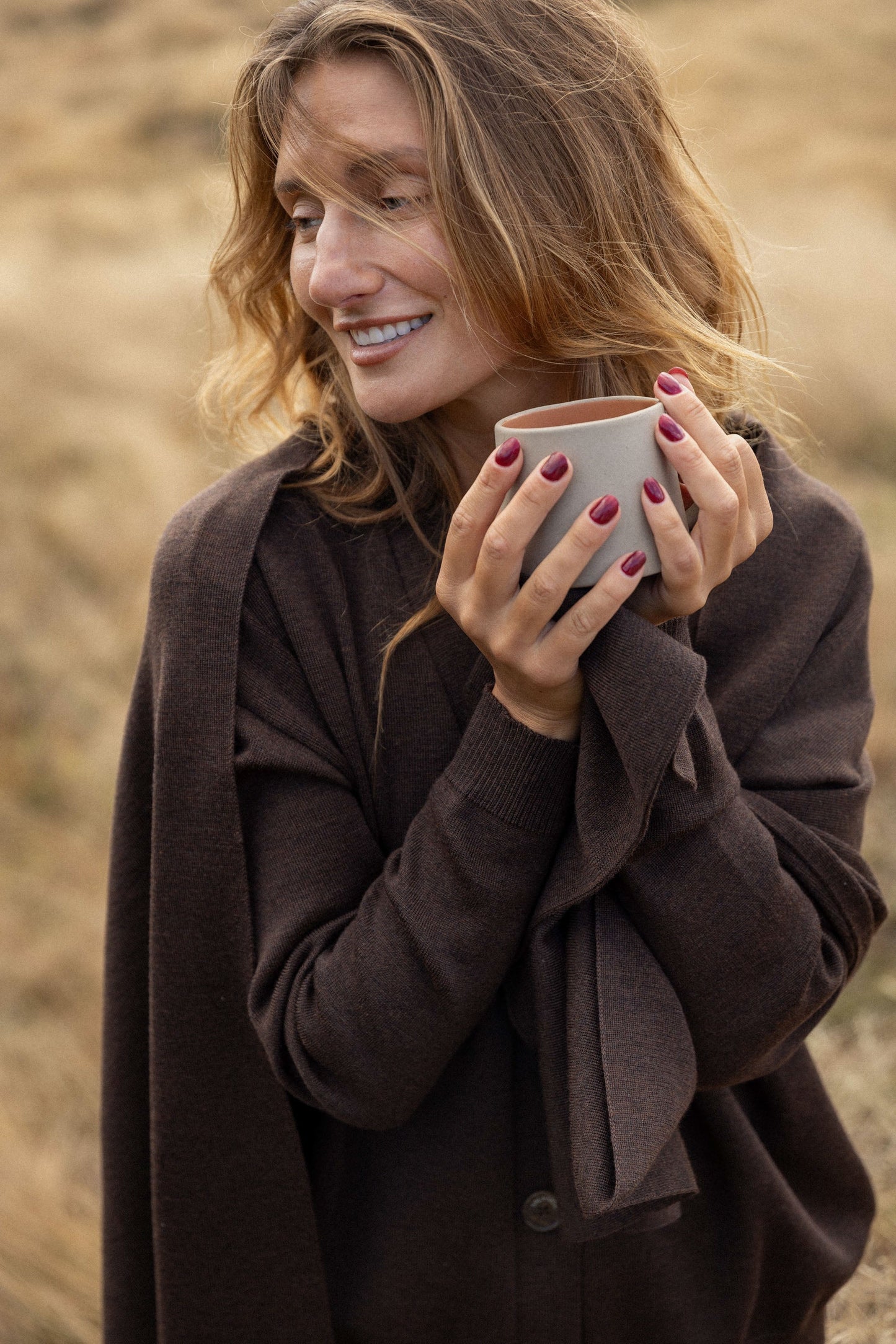 Via 100% Merino Scarf Chocolate