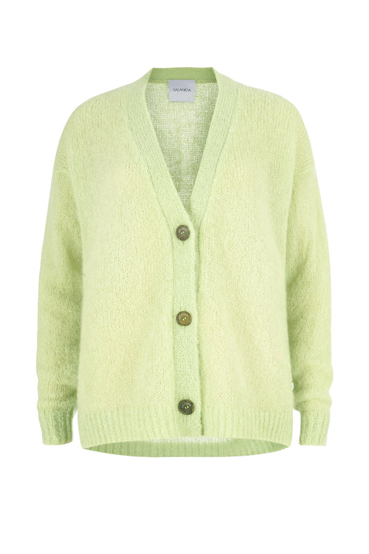 Melody Mohair Strickjacke Zitrone 