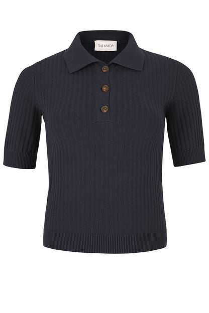 Madonna Poloshirt Schwarz