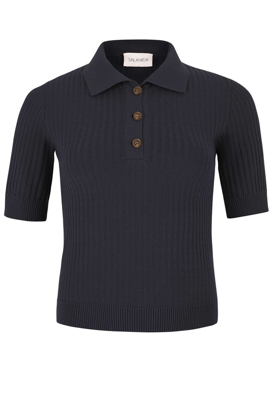 Madonna Poloshirt Schwarz